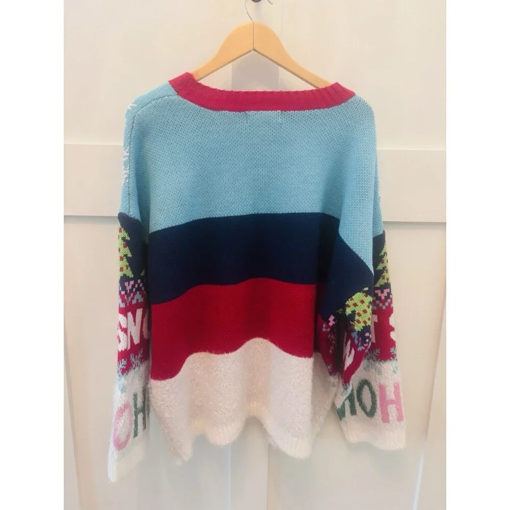 33 Degrees Ugly Christmas Sweater Warm Merry & Bright Let It Snow Women’s XXL 2X - Picture 8 of 8